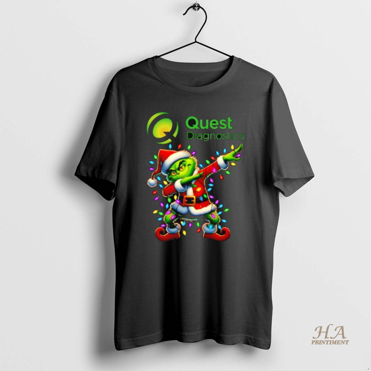 Official Grinch Lights Dabbing Christmas X Quest Diagnostics