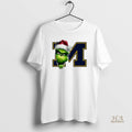 Official Grinch Peeking Through Michigan Wolverines Christmas Holiday