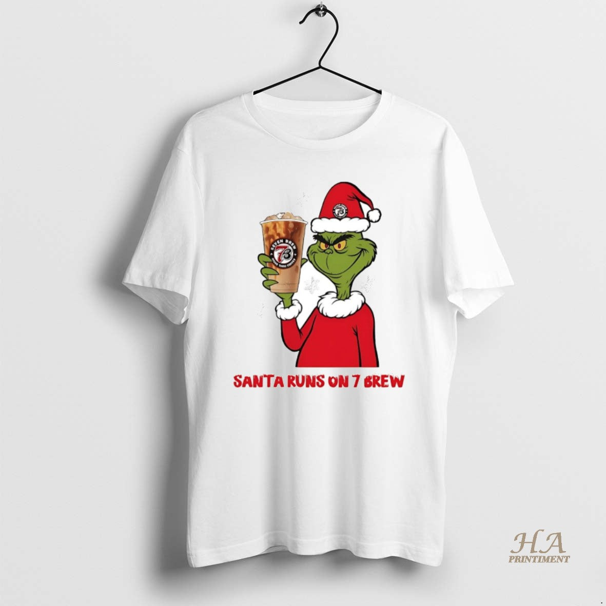 Official Grinch Santa Runs On 7 Brew Christmas