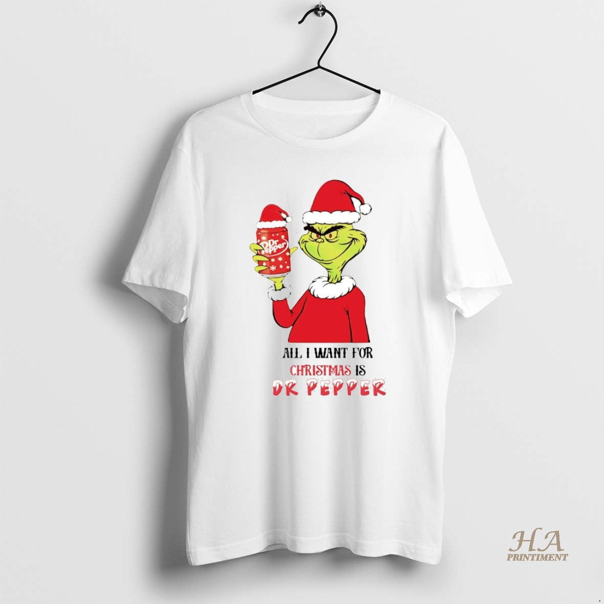 Official Grinch All I Want For Christmas Is Dr Pepper