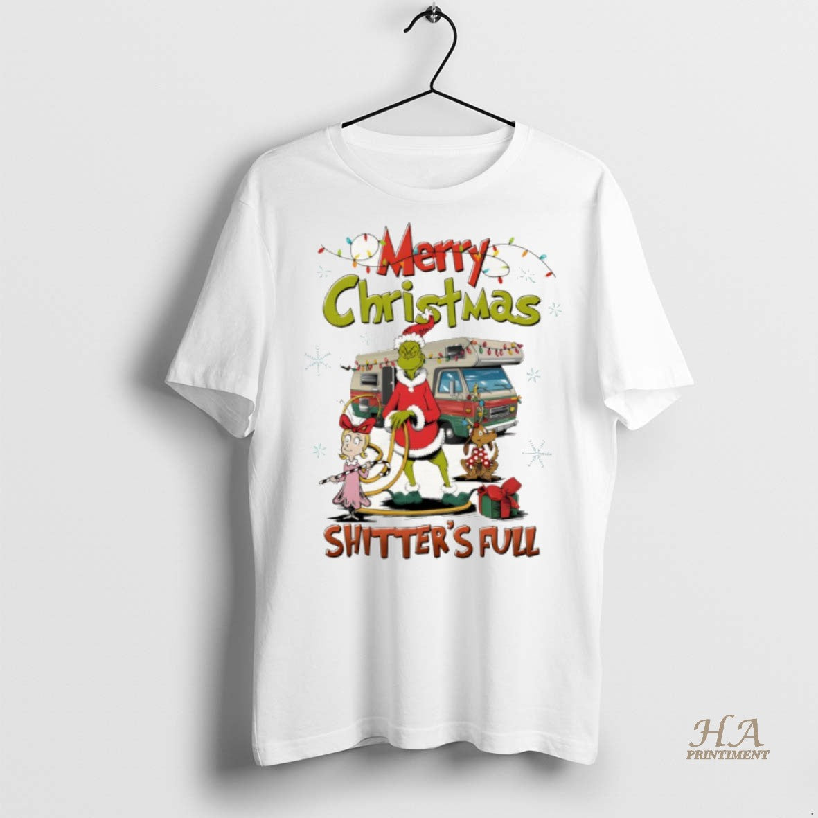 Official Grinch And Max Merry Christmas Shitters Full Shirt