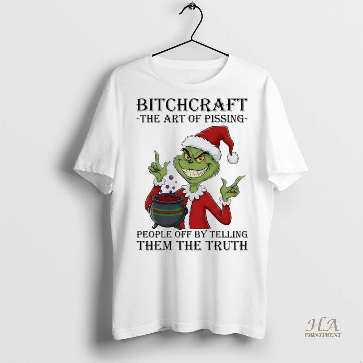 Official Grinch Bitchcraft Art Of Pissing People Off By Telling Them Truth Christmas Christmas