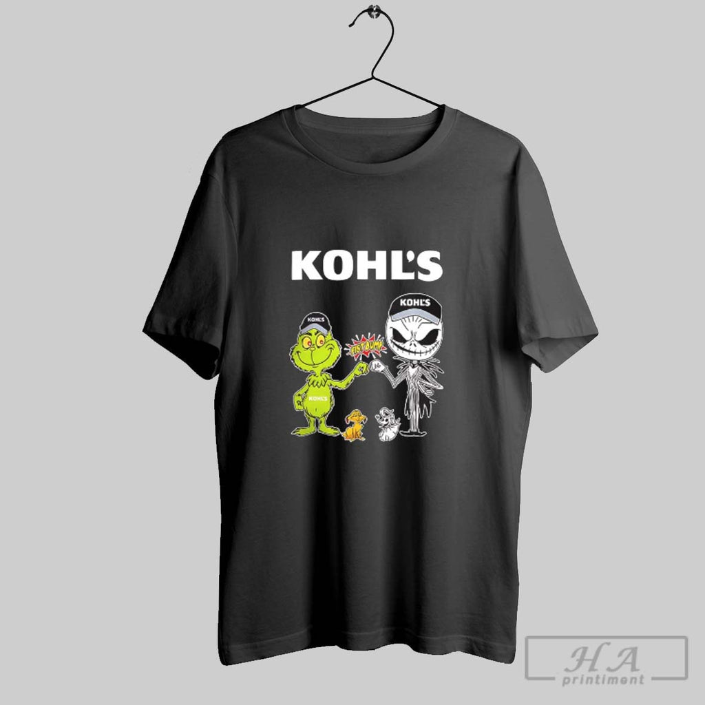 Official Grinch Fist Bump Jack Skellington Kohls Halloween 2025 V Neck