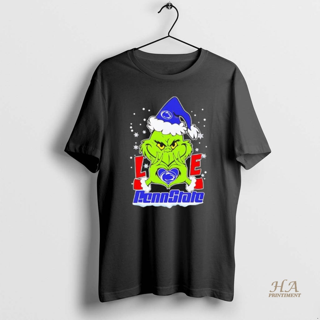 Official Grinch Love Penn State Nittany Lions Christmas Black