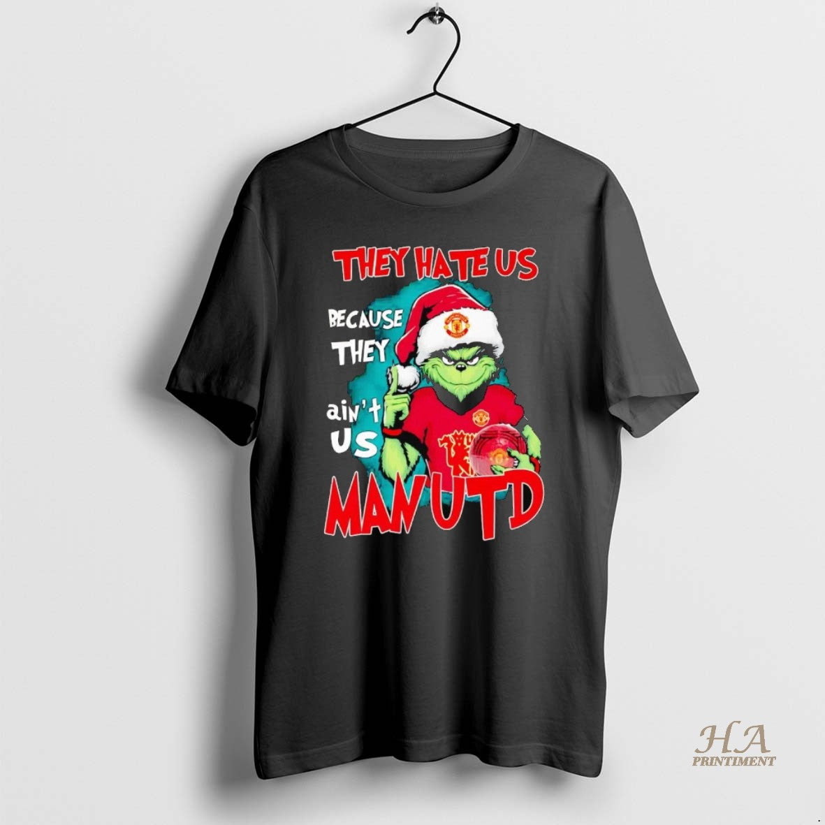 Official Grinch They Hate Us Because They Aint Us Man United Christmas