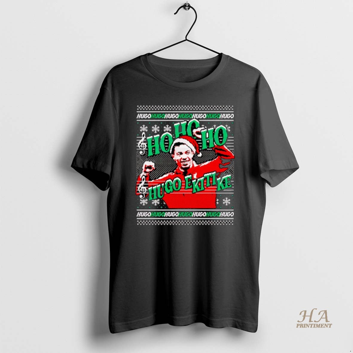 Official Ho Ho Ho Hugo Ekitike Santa Liverpool Xmas Sweatchristmas