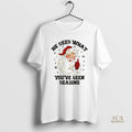 Official He Sees What Youve Been Reading Santa Christmas Funny Bookish