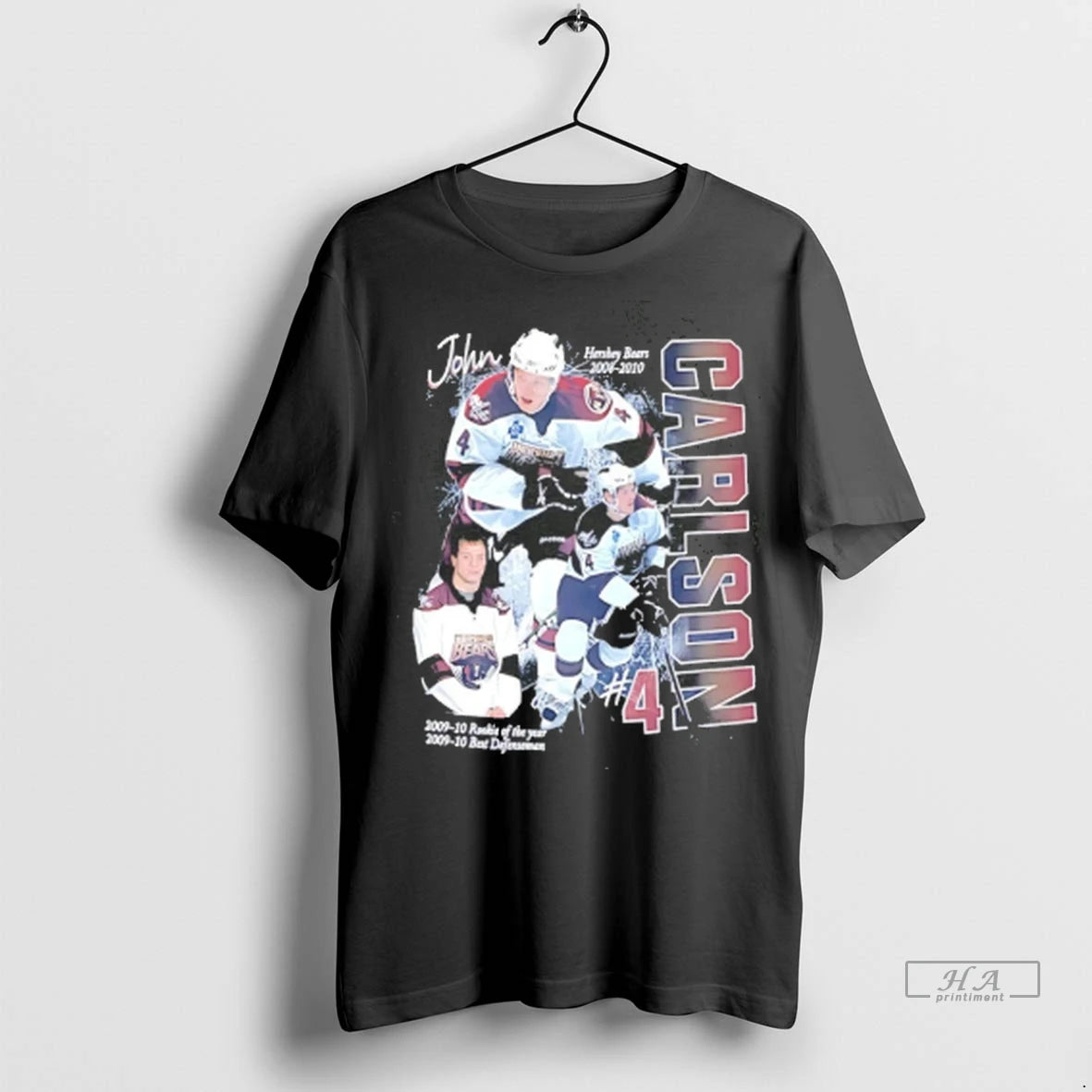 Official Hershey Bears X Capitals Carlson Player Graphic Tee Tshirts Sweater