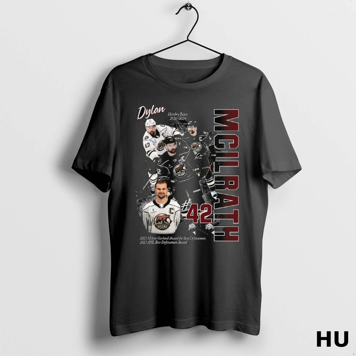 Official Hershey Bears X Capitals Dylan Mcilrath Player Long Sleve T Shirt