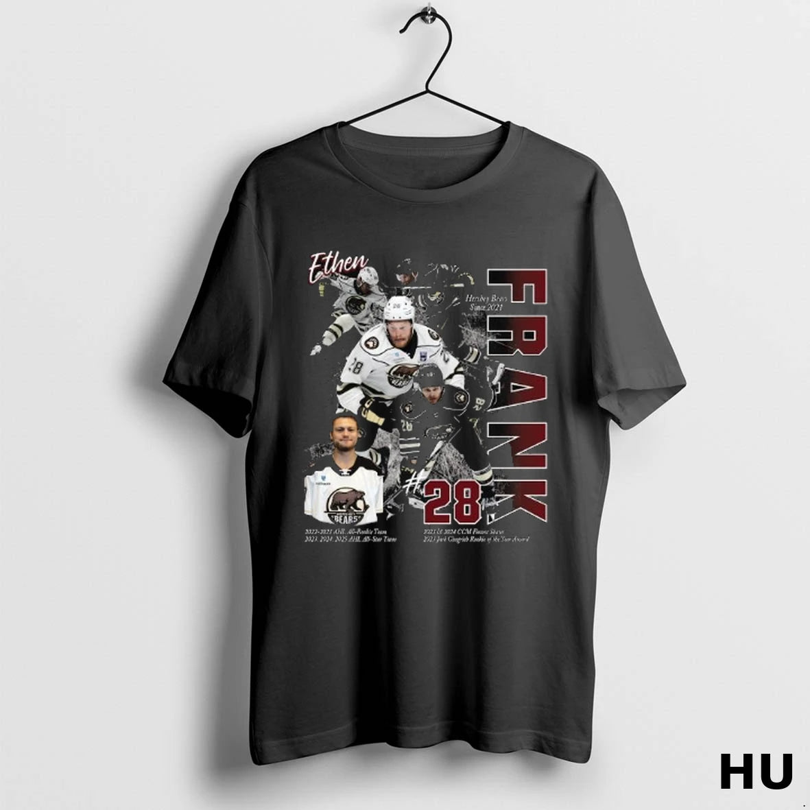Official Hershey Bears X Capitals Ethen Frank Player Long Sleve T Shirt
