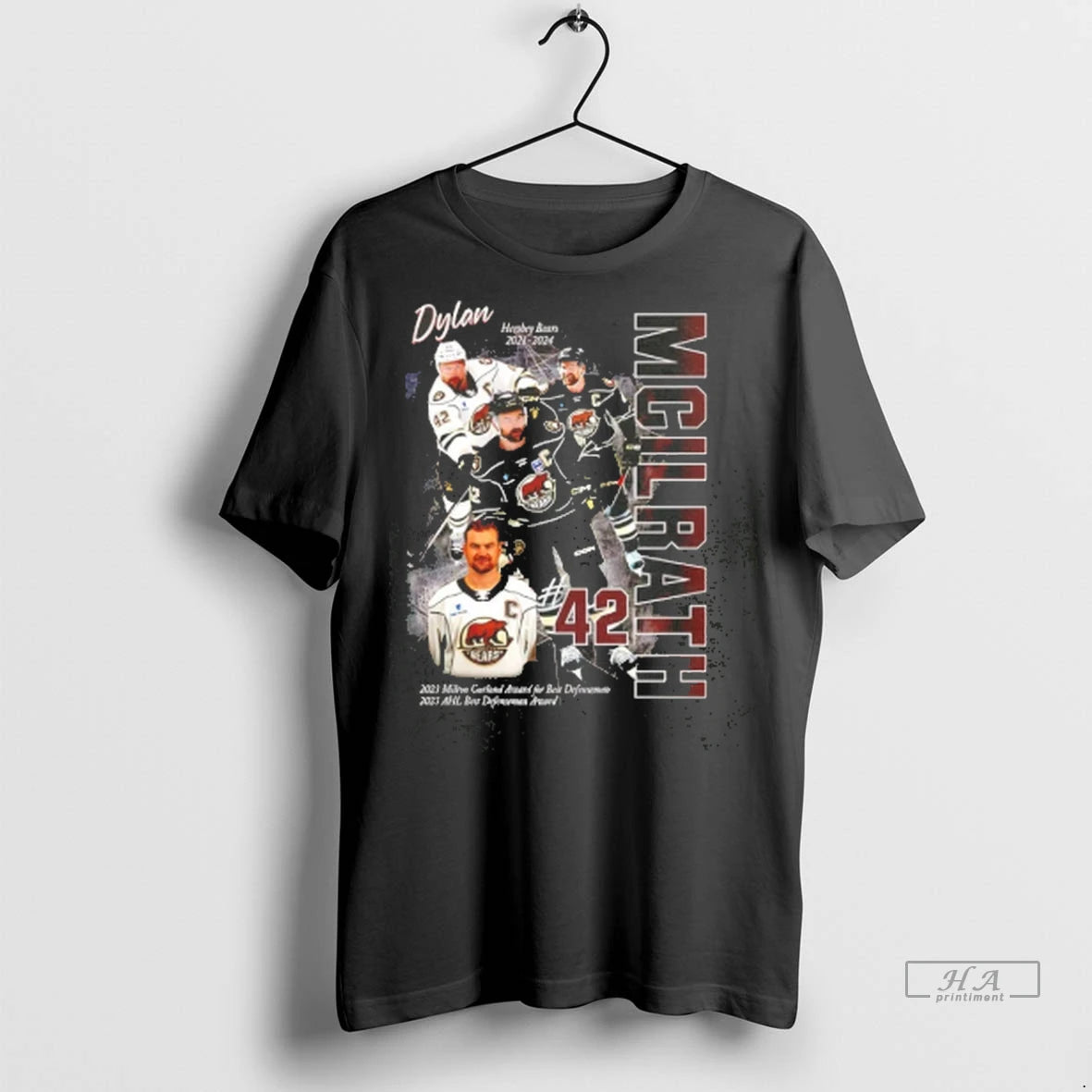 Official Hershey Bears X Capitals Mcilrath Player Graphic Tee Tshirts Sweater