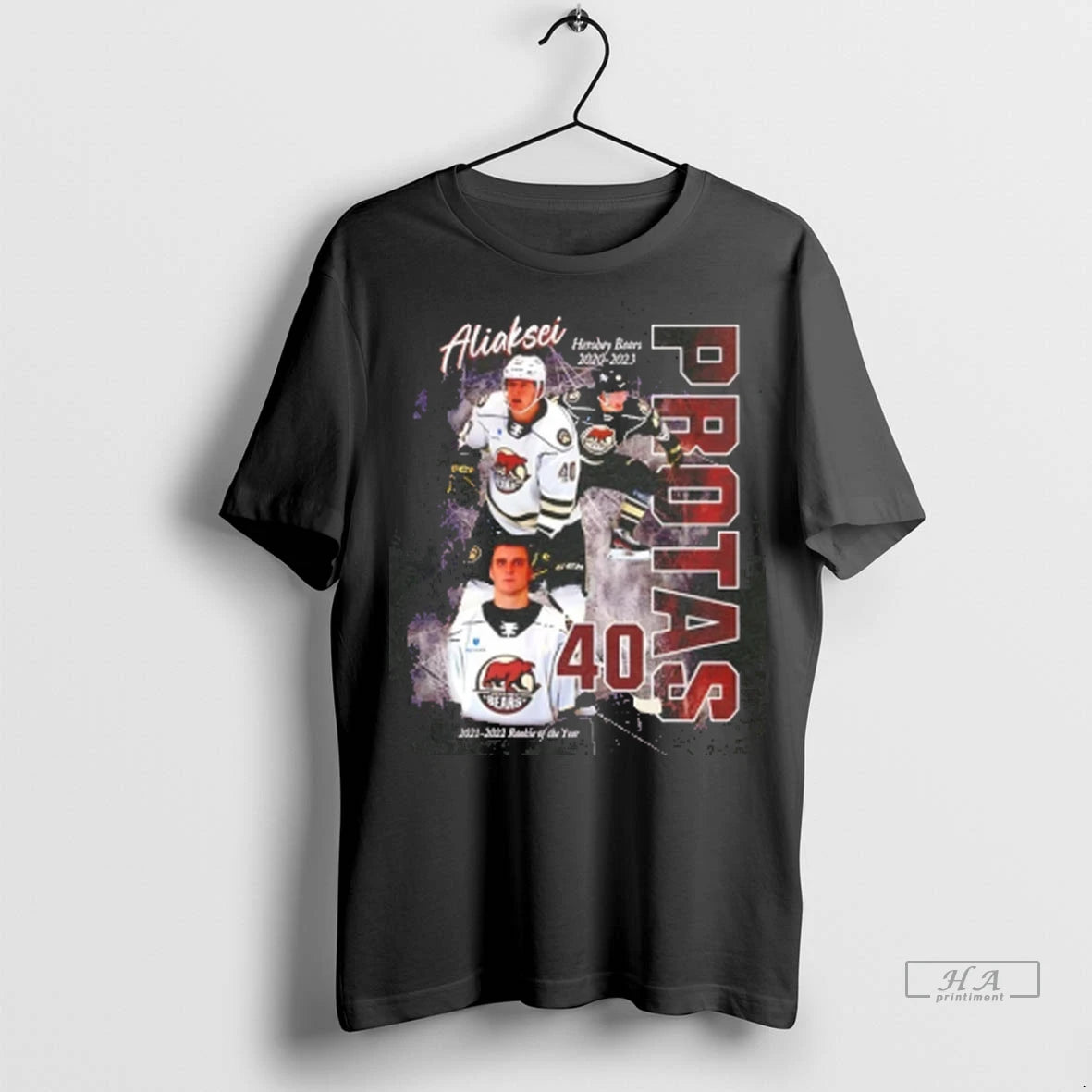 Official Hershey Bears X Capitals Protas Player Graphic Tee Tshirts Sweater