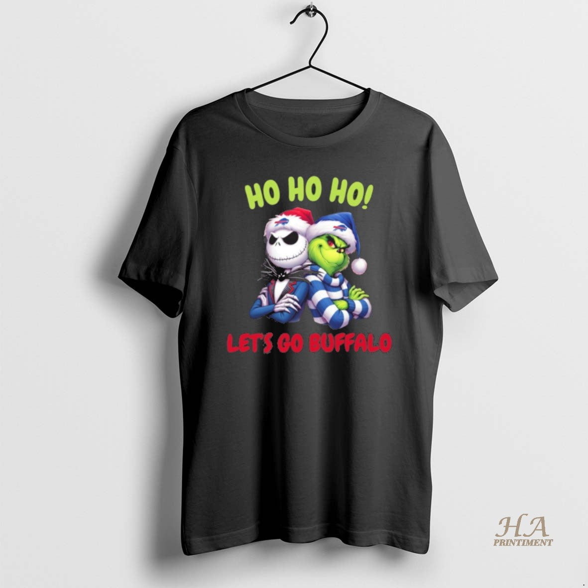 Official Ho Ho Ho Lets Go Buffalo Jack And Grinch