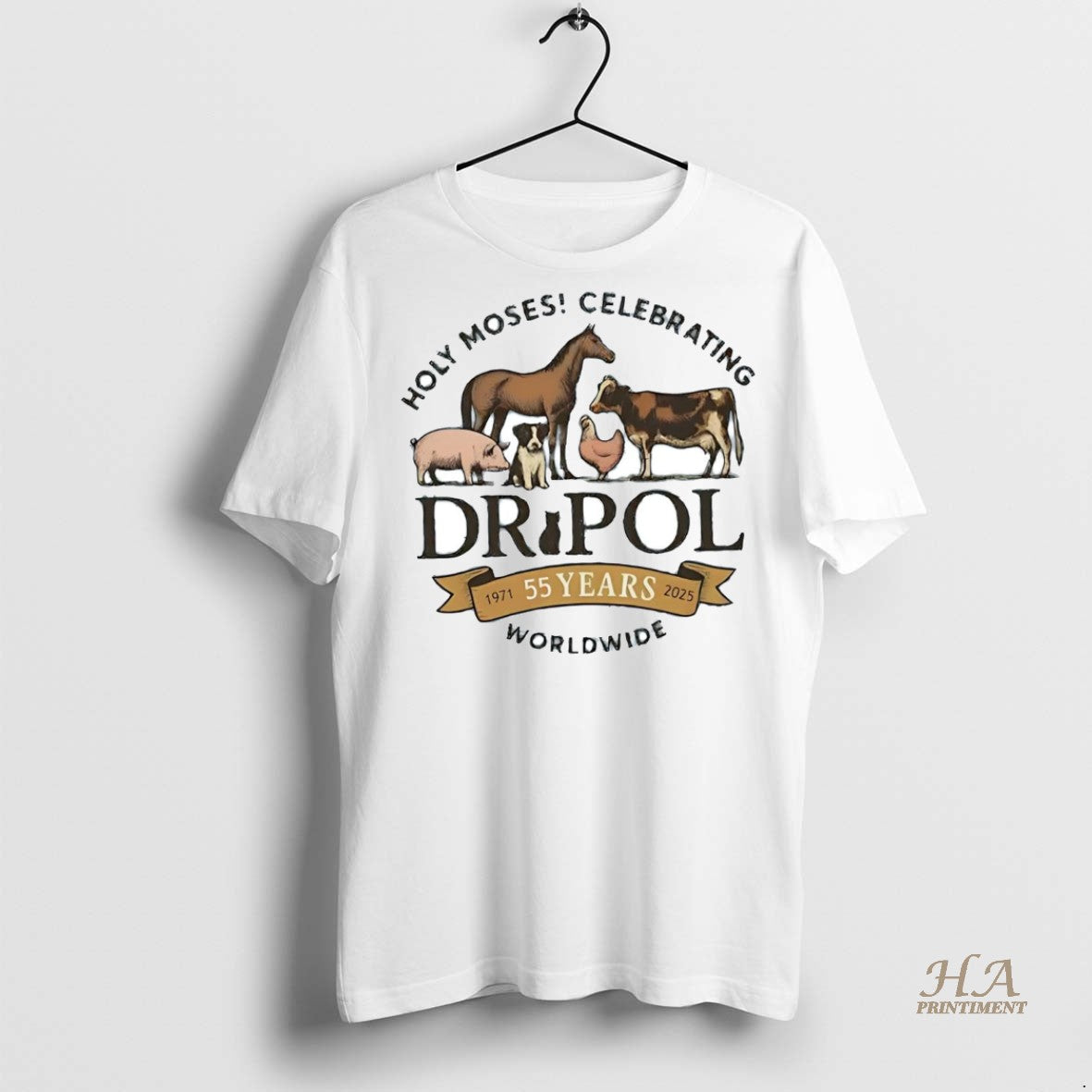 Official Holy Moses Celebrating De Pol 55 Years Worldwide Shirt