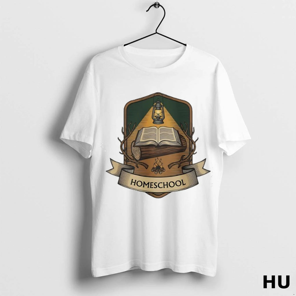 Official Homeschool Book Oil Lamp T Shirt
