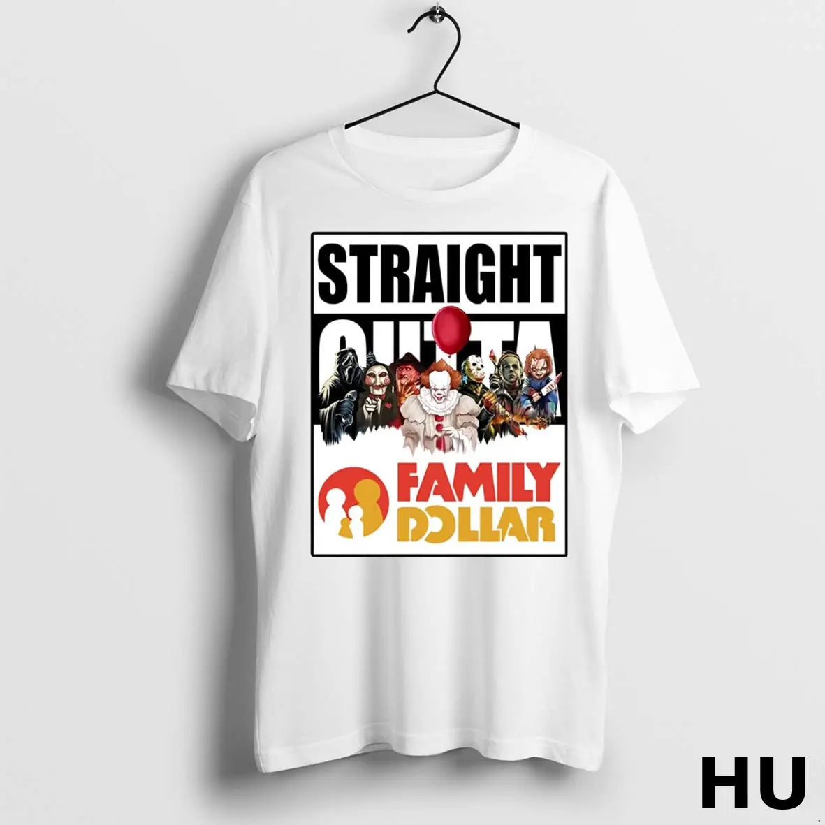 Official Horror Halloween Straight Outta Family Dollar T Shirt