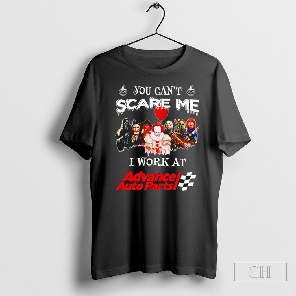 Official Horror Halloween You Cant Scare Me I Work At Advance Auto Parts Sweater Tee