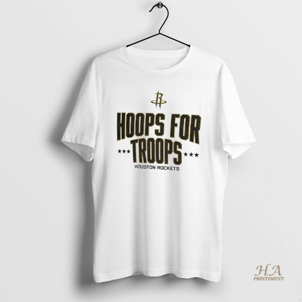 Official Houston Rockets Basketball Nba Hoops For Troops Logo