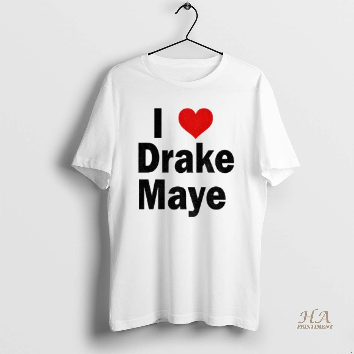 Official I Love Drake Maye Red Heart