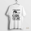 Official I Find Peace With Cats Music And Cult Movies Vintage