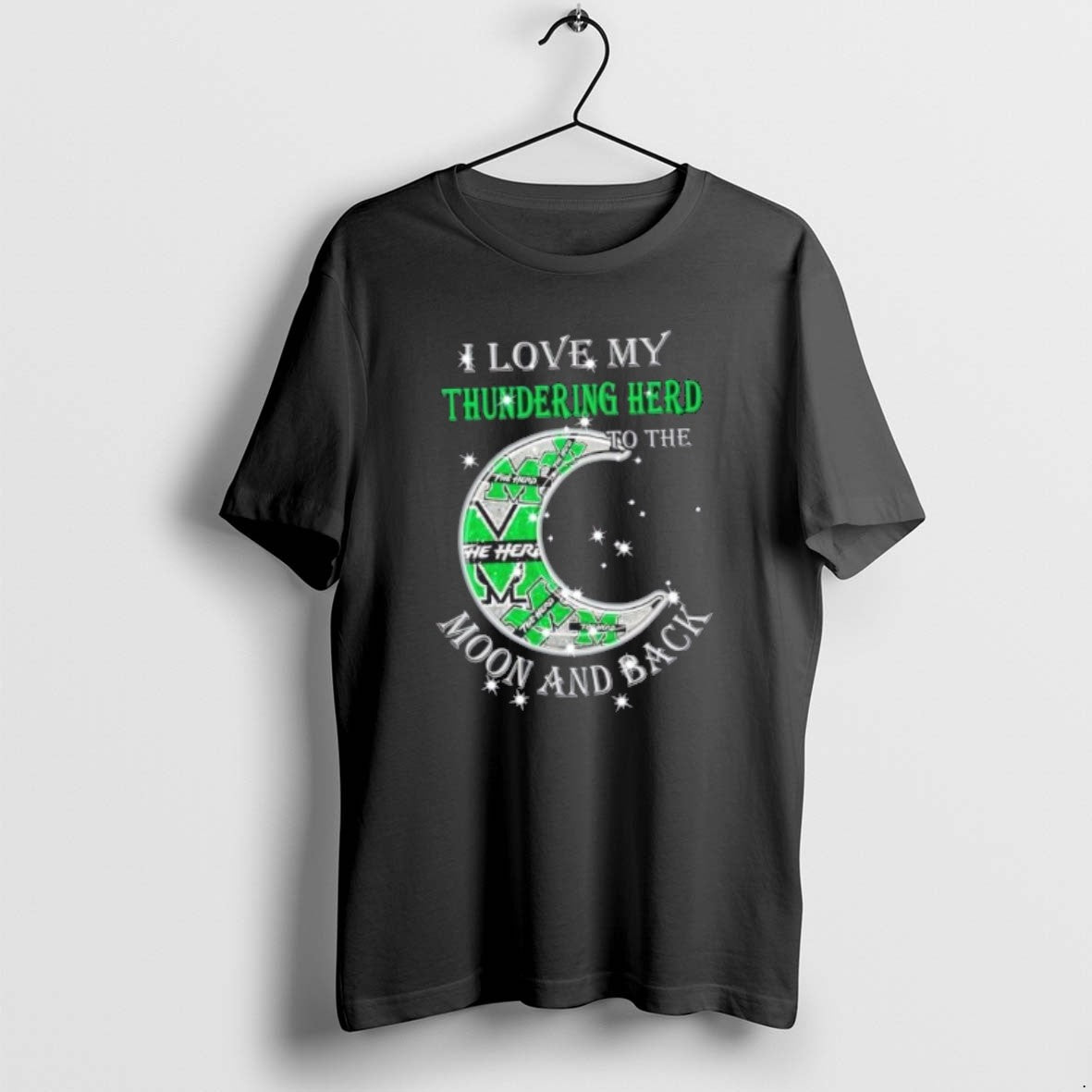 Official I Love My Marshall Thundering Herd To The Moon And Back