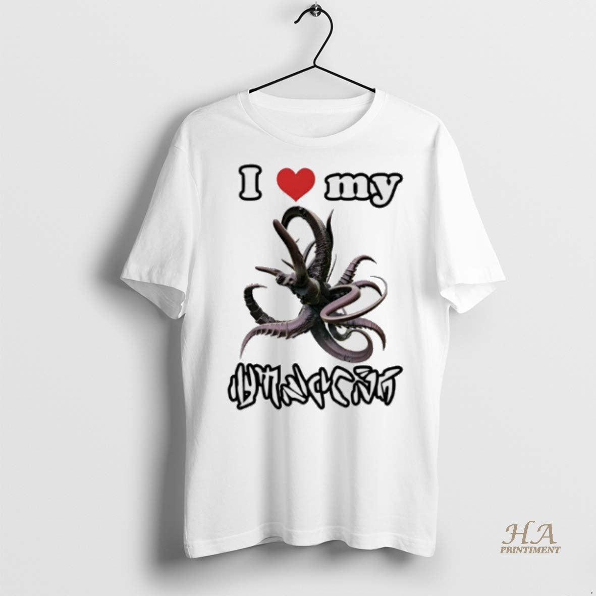 Official I Love My Alien Tentacle Tendril Shirt