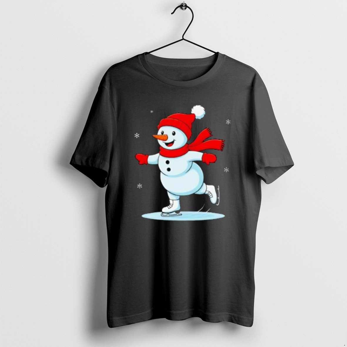 Official Ice Skating Snowman Christmas Funny