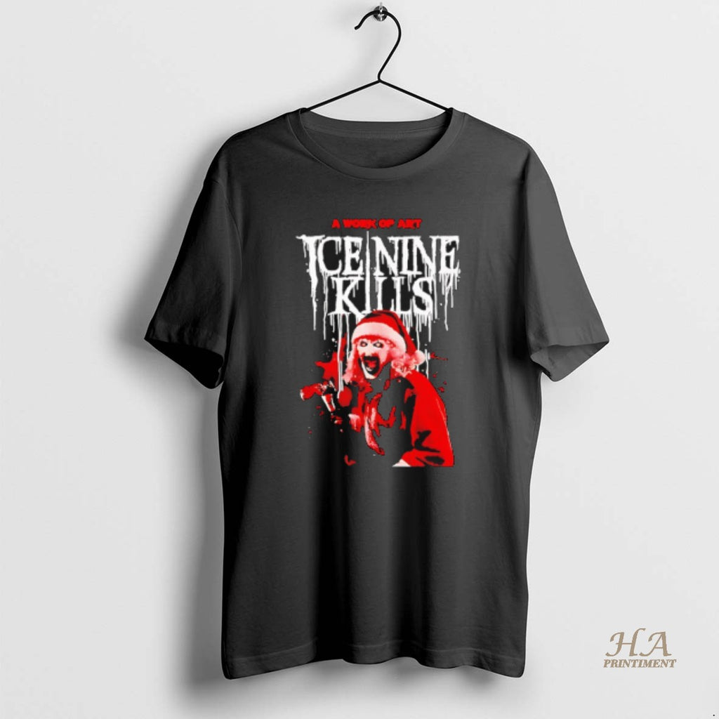Official Ice Nine Kills X Terrifier A Work Of Art Christmas Horror