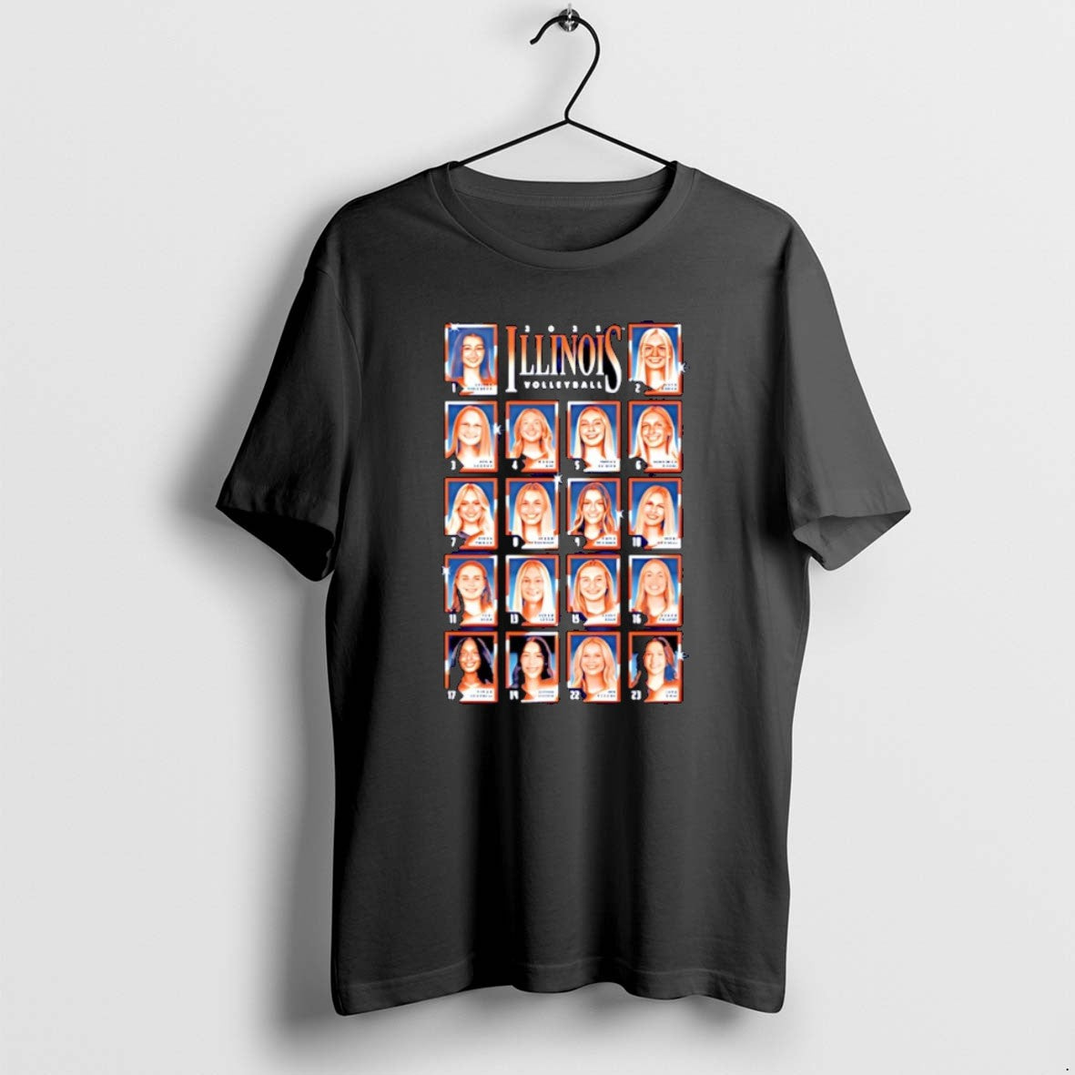 Official Illinois Womens Volleyball Collage 2025 2026 Christmas