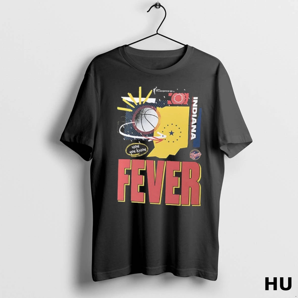 Official Indiana Fever 25 Wnba Playoffs In The Zone 2 Sided T Shirt