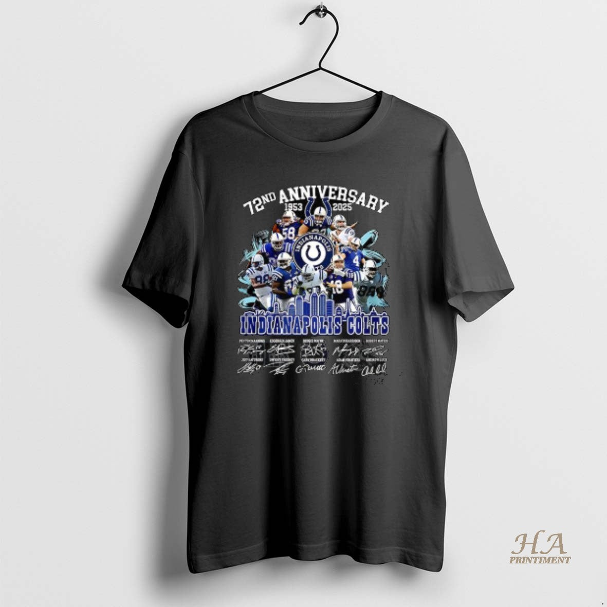 Official Indianapolis Colts 72nd Anniversary 1953 2025 Signature