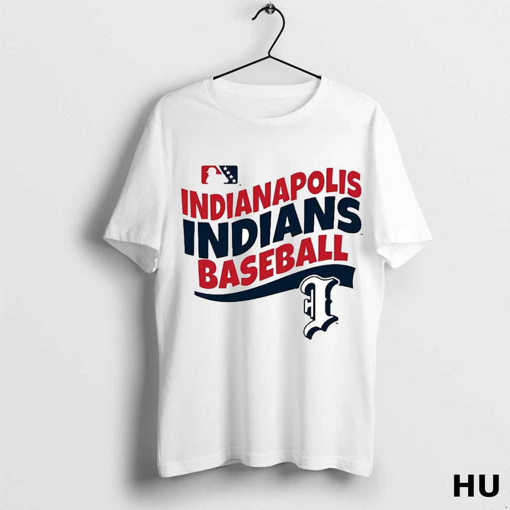 Official Indianapolis Indians Baseball Waving T Shirt