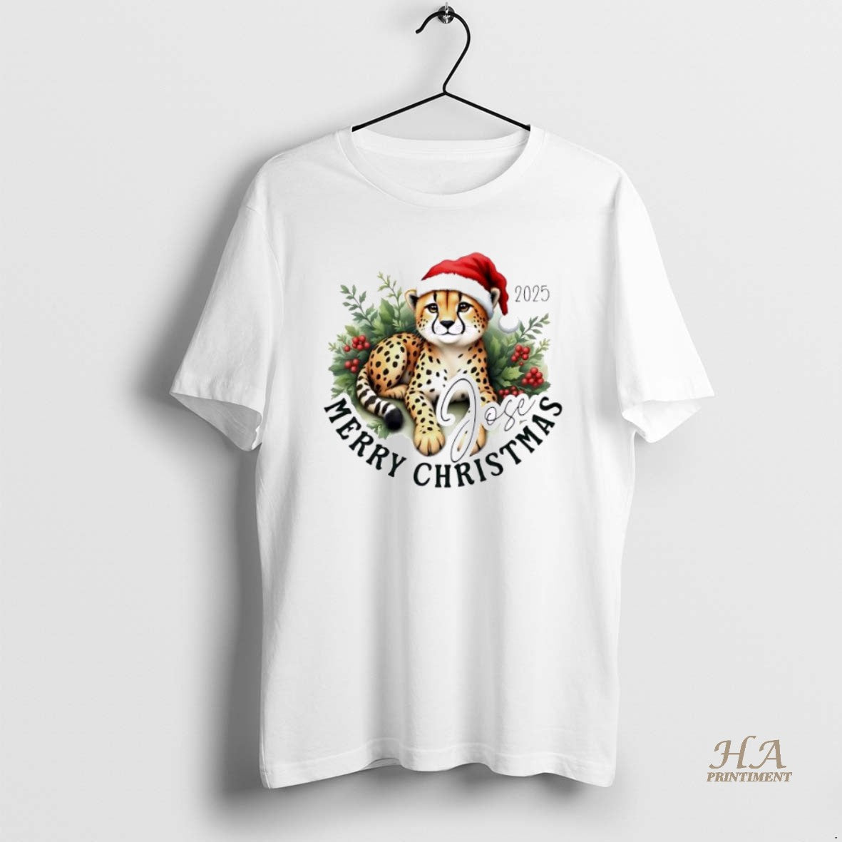 Official Jaguar Hat Santa Christmas Personalized Ornaments White