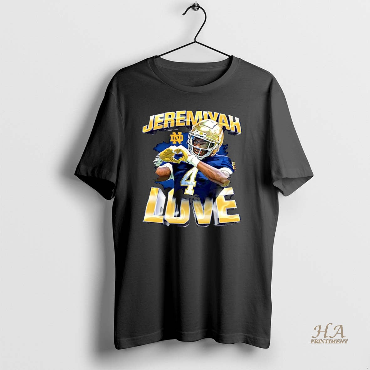 Official Jeremiyah Love Notre Dame Football Collage Christmas