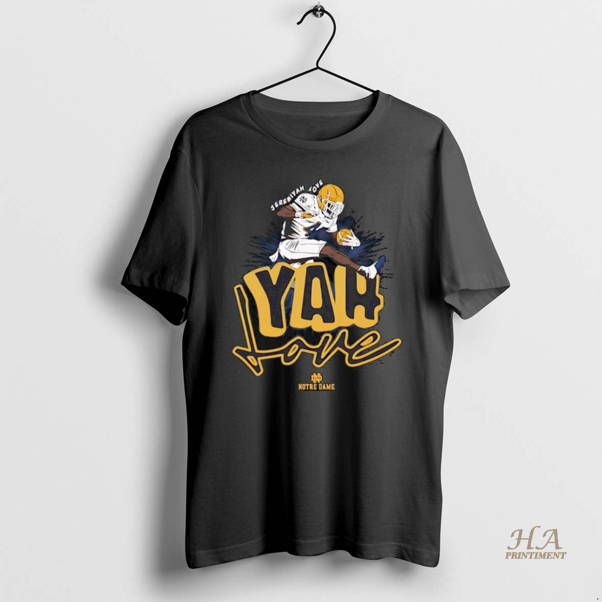 Official Jeremiyah Love Notre Dame Football Ncaa Graphic Christmas