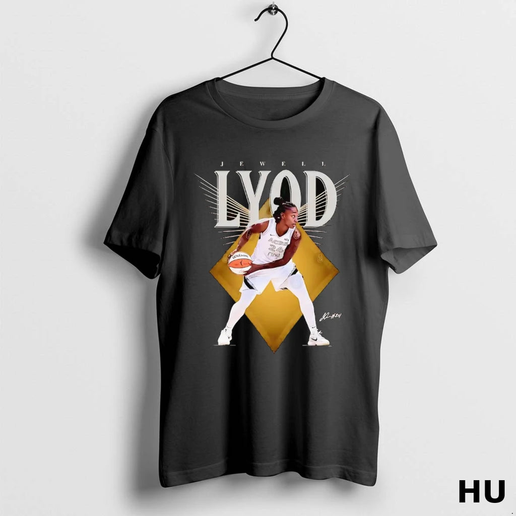 Official Jewell Loyd Dribbling Signature Las Vegas Aces T Shirt