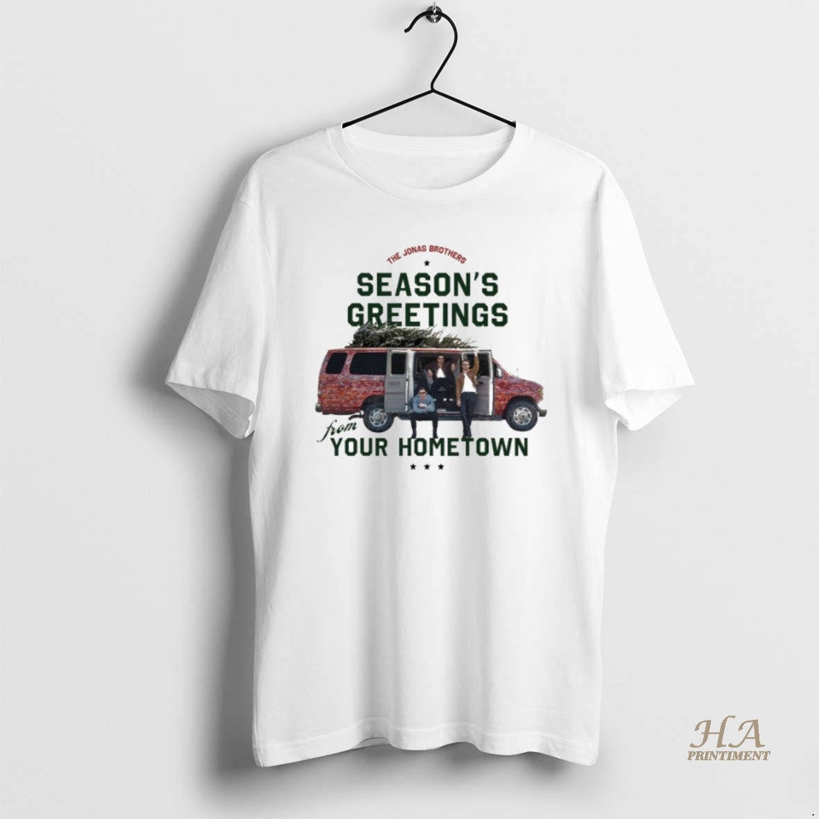 Official Jonas Brothers Seasons Greetings From Your Hometown Christmas Car Tree