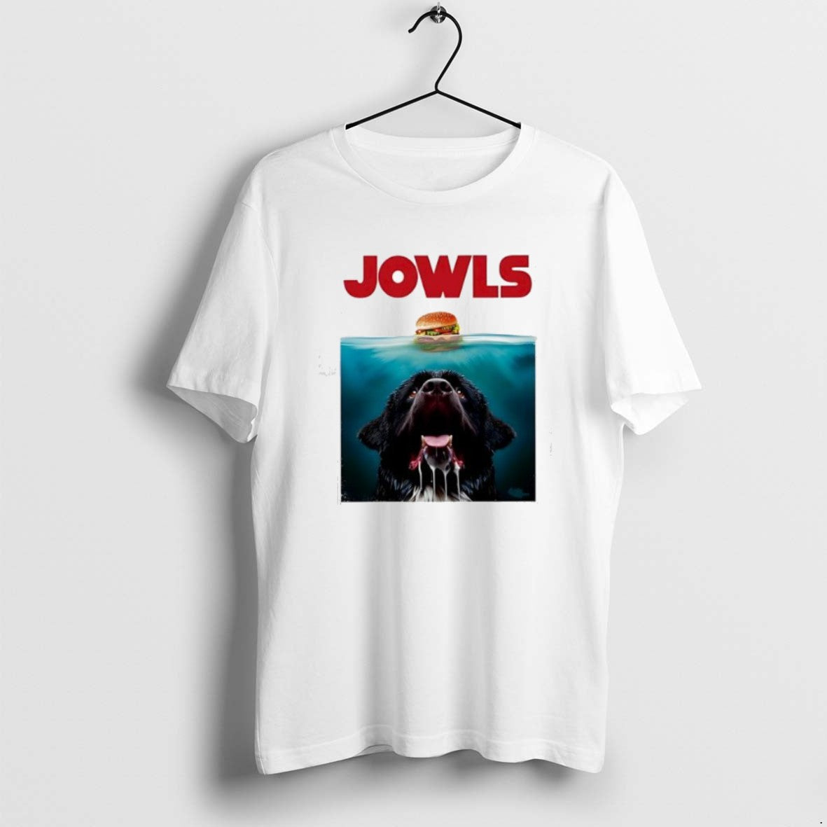 Official Jowls Hamburger Dog Black