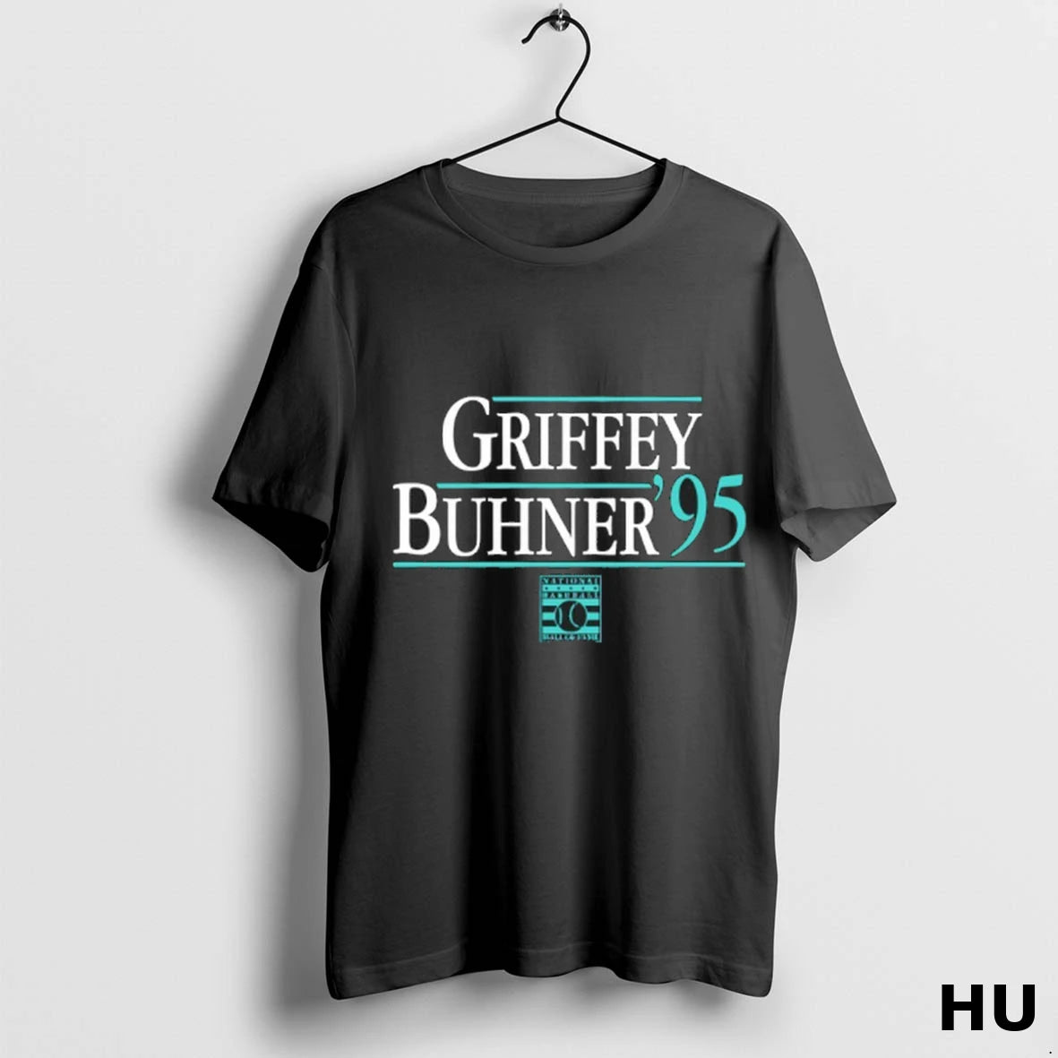 Official Ken Griffey Jr And Jay Buhner 95 Baseball Hall Of Fame T Shirt