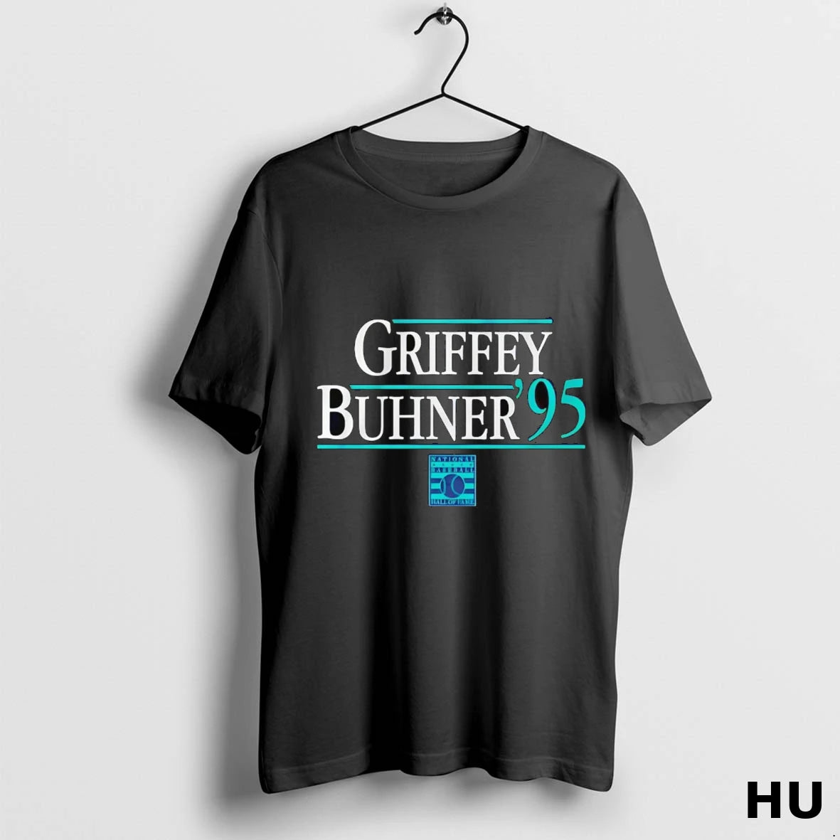 Official Ken Griffey Jr And Jay Buhner 95 Hall Of Fame T Shirt