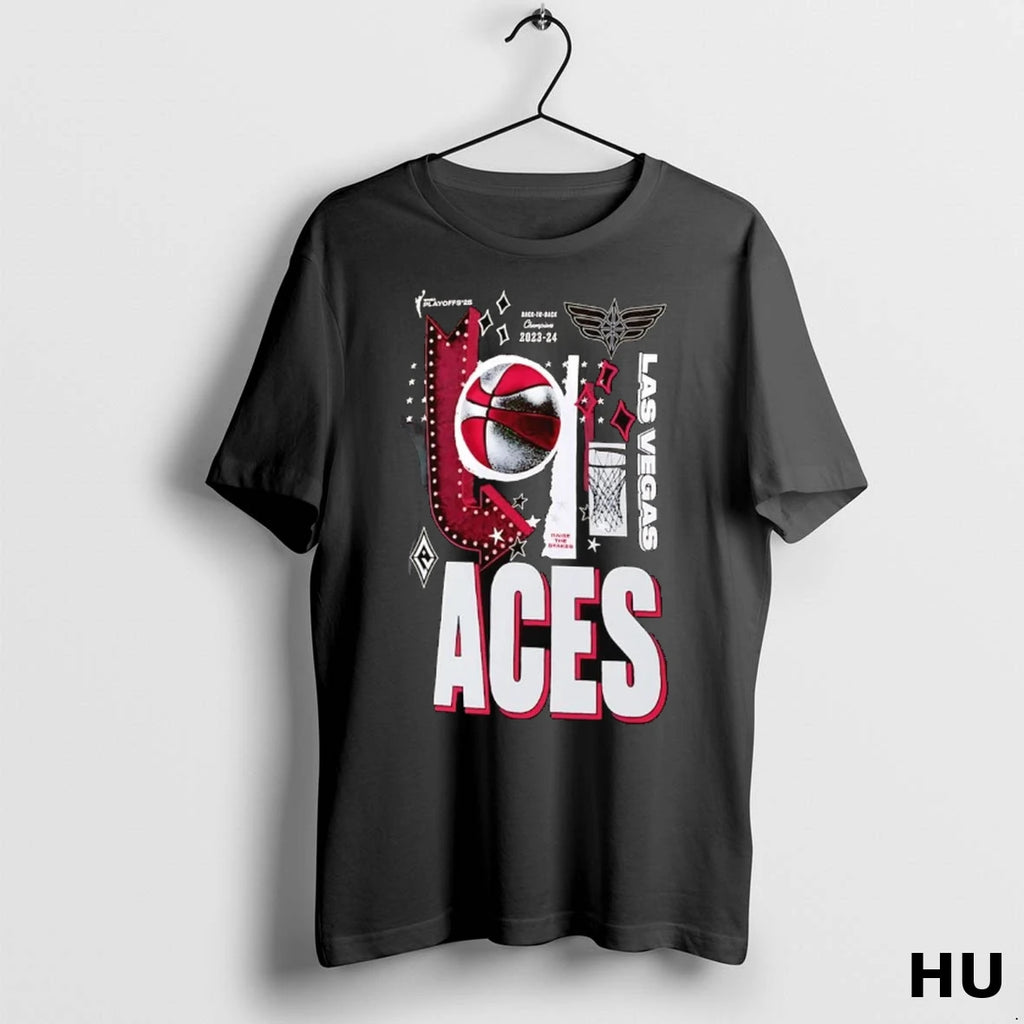 Official Las Vegas Aces Back To Back Champion 2025 Wnba Playoffs T Shirt