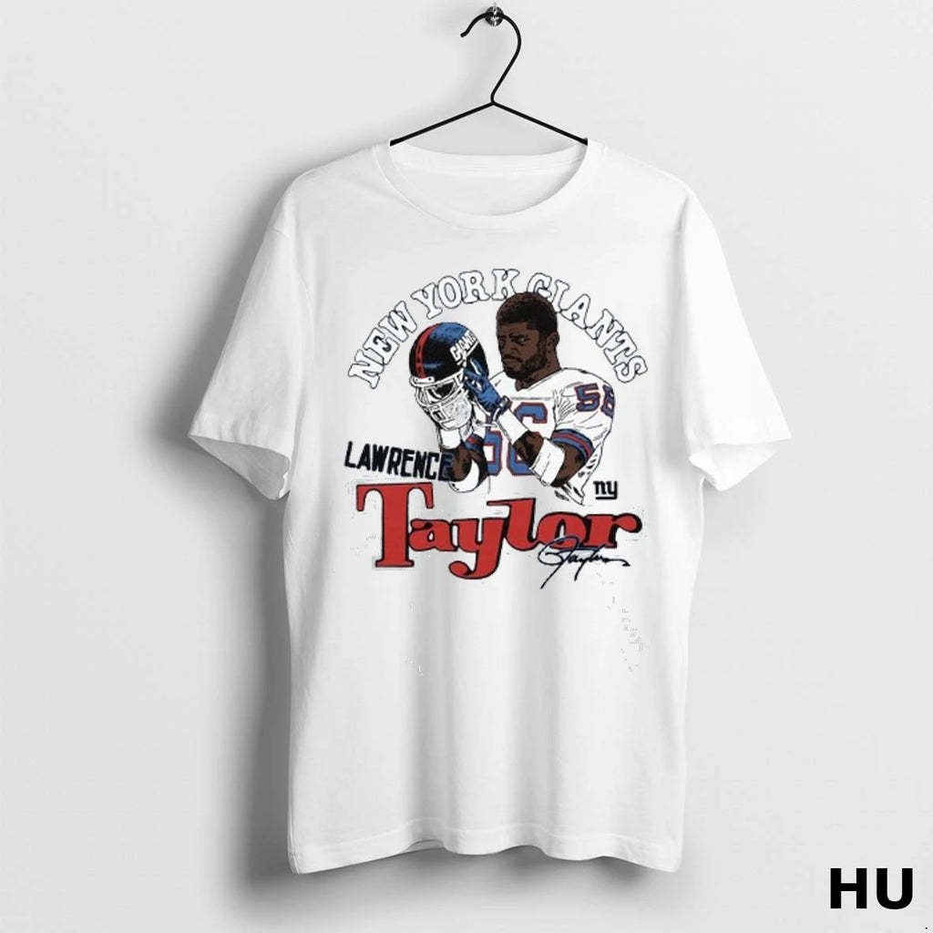 Official Lawrence Taylor New York Giants Retired Player Classic Caricature Tri Blend Ladies