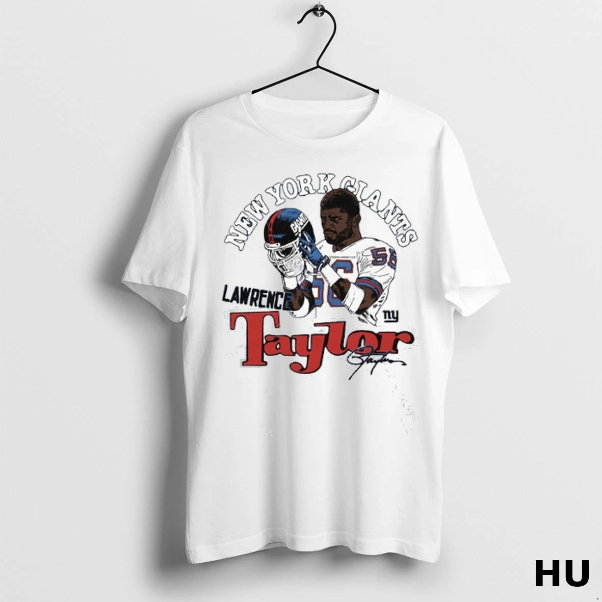 Official Lawrence Taylor New York Giants Retired Player Classic Caricature Tri Blend Ladies