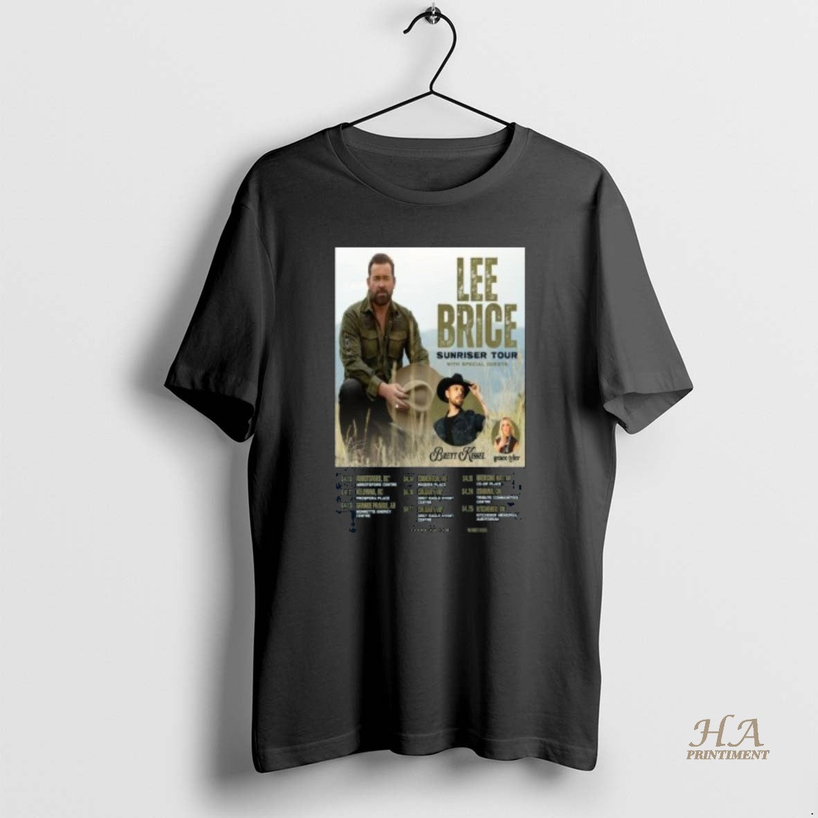 Official Lee Brice Sunriser Tour 2026 Circle Black