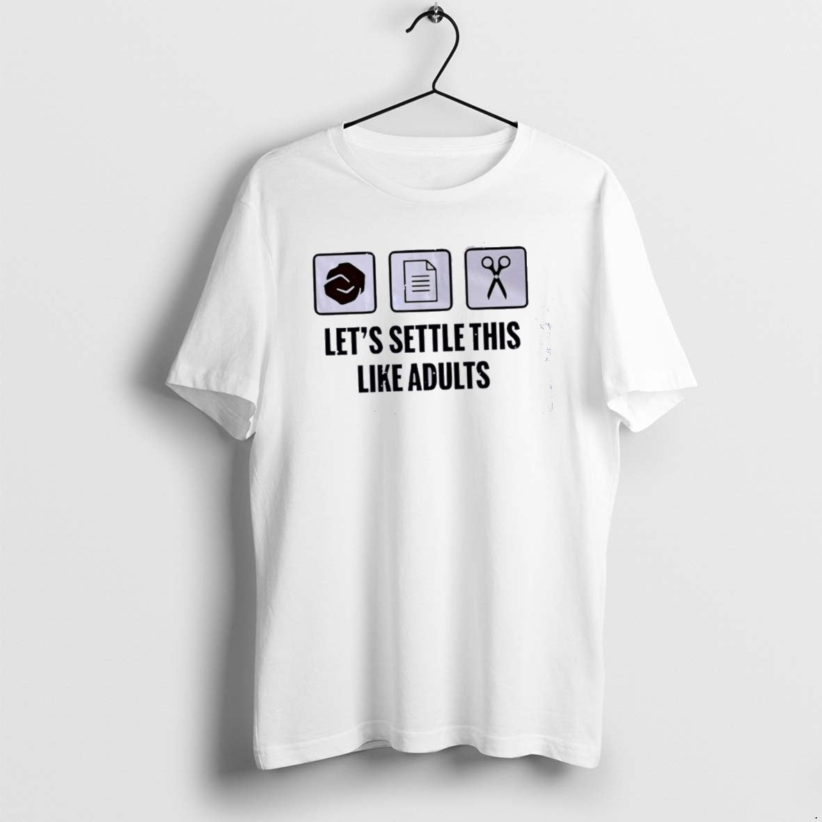 Official Lets Settle This Like Adults Classictshirt