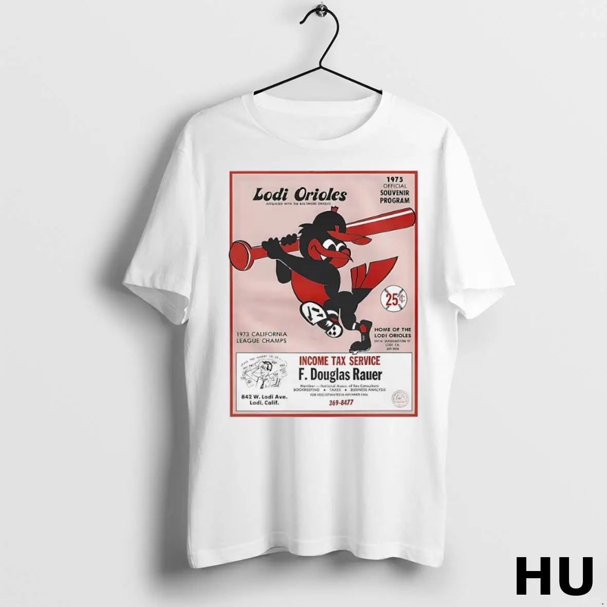Official Lodi Orioles Income Tax Service F Douglas Rauer T Shirt