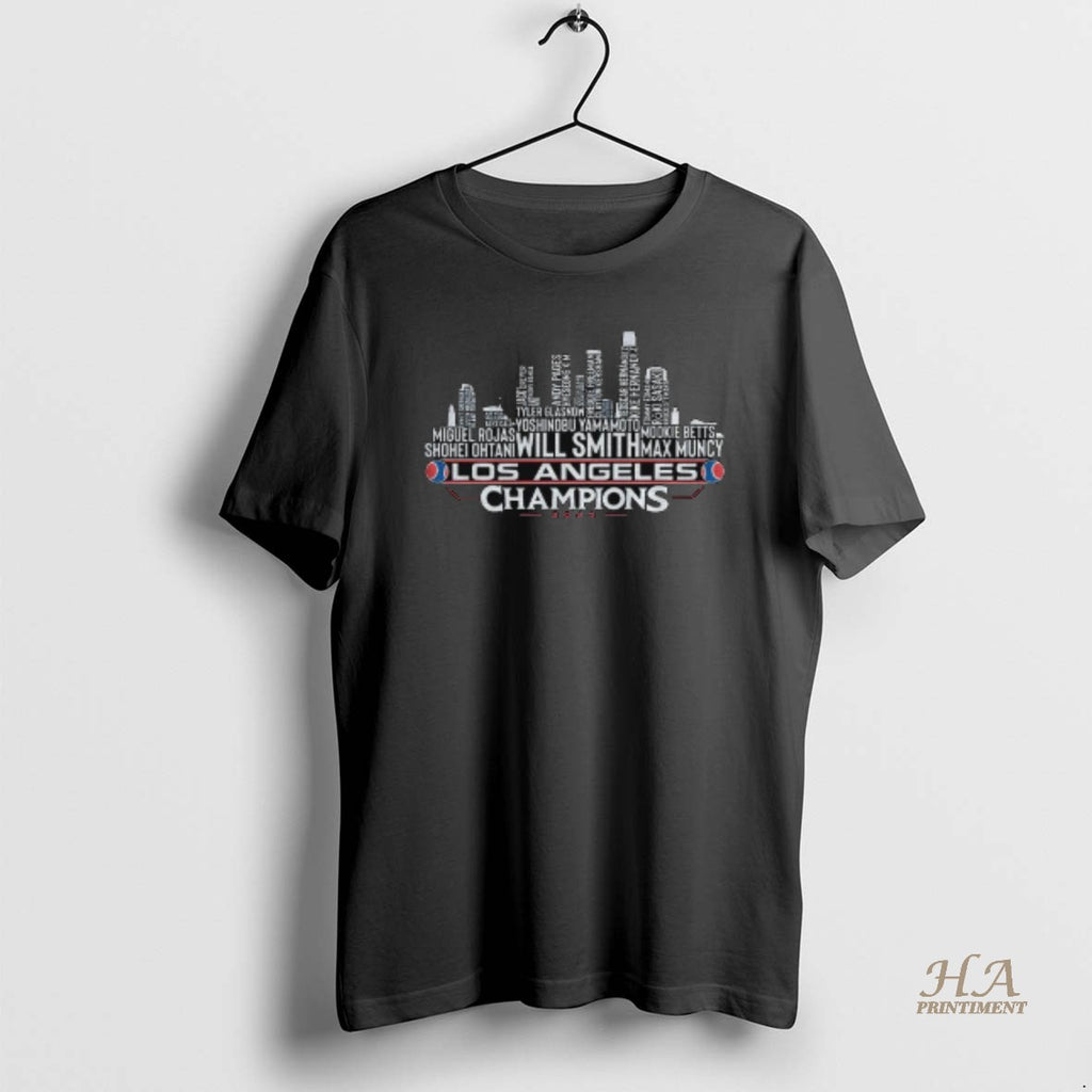 Official Los Angeles Baseball World Champions Team Series 2025 La City Skyline