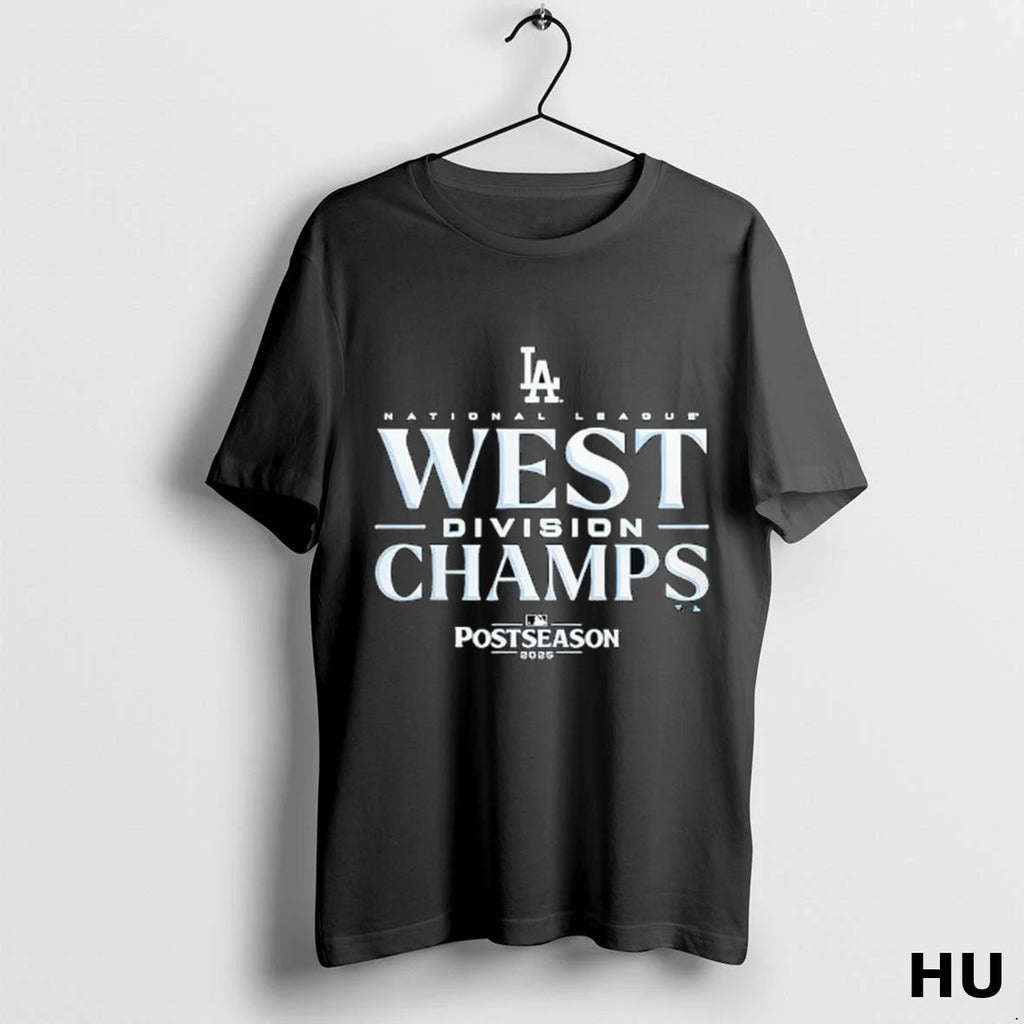 Official Los Angeles Dodgers 2025 Nl West Division Champions T Shirt