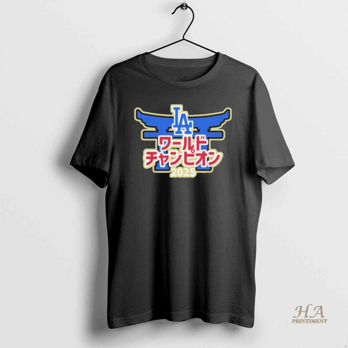 Official Los Angeles Dodgers 2025 World Series Champions Japanese Characters