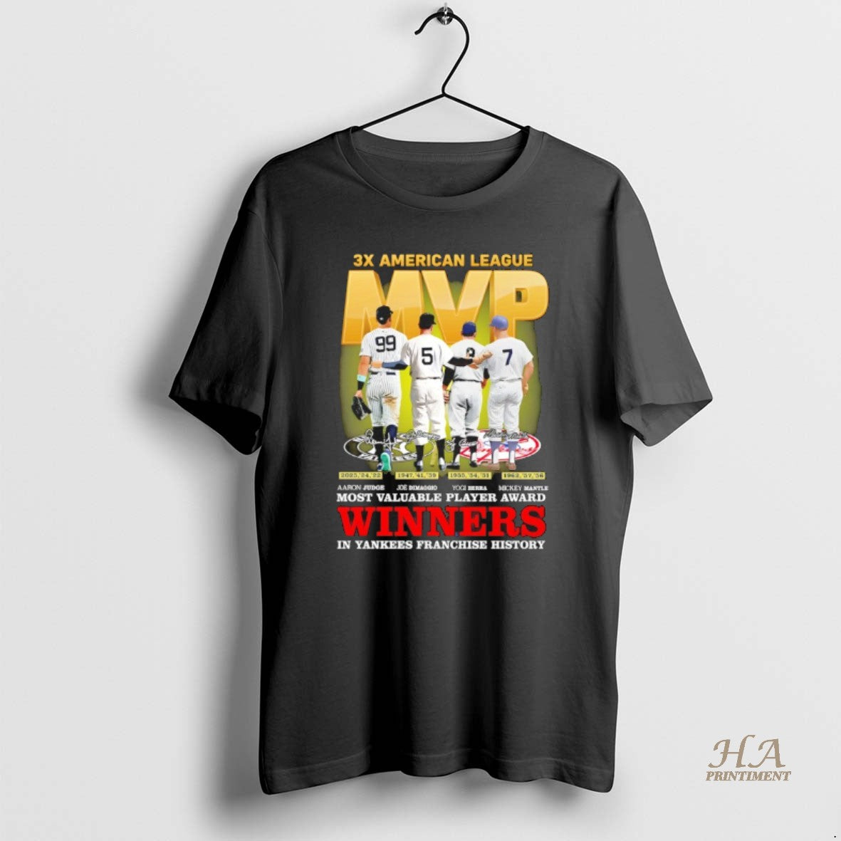 Official Los Angeles Dodgers 3x American League Mvp Judge Dimaggio Berra Mantle Winners